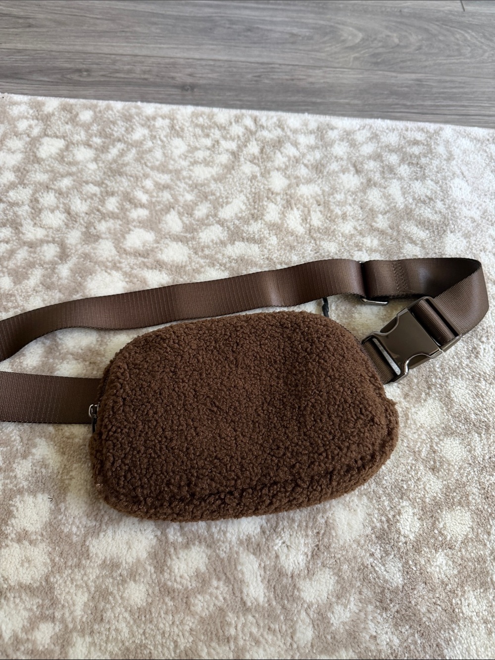 Brown Sherpa Fanny Pack Belt Bag